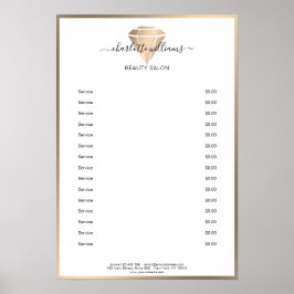 Den moderna Prisa Guld Diamond-listan Poster
