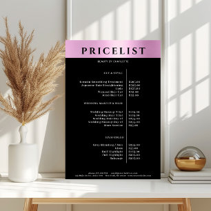 Den moderna Prisa hälsningslistan för förenklad Ro Poster