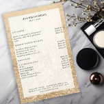 Den moderna Prisa lövbordsbonden Guld Glitter Flygblad<br><div class="desc">Modern,  guld,  glitter,  salon,  pris listflygare. Redigera produkten om några minuter genom att lägga till data. Du kan ändra teckensnitt/färg/position genom att "ytterligare anpassa".</div>
