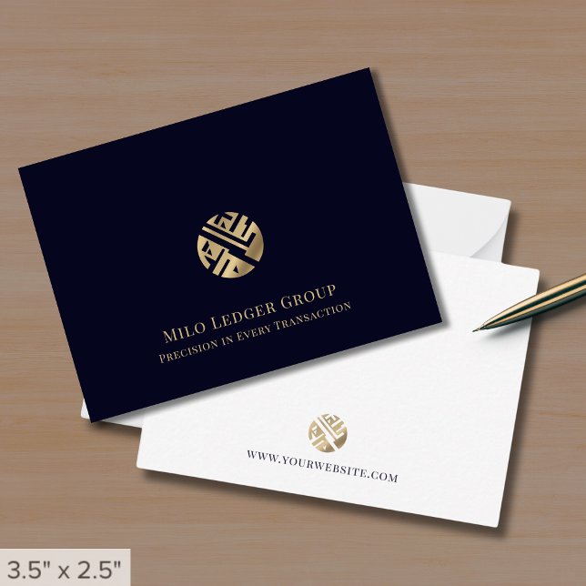 Den moderna Professionellen Guld Logotyp Anteckningskort (Skapare uppladdad)