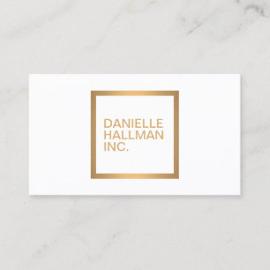 Den moderna Professionellen Guld Namn Logotyp Visitkort