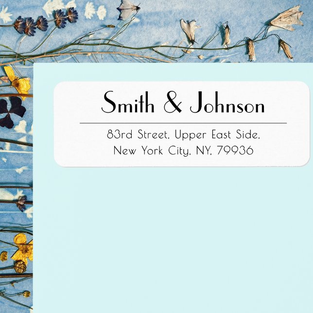 Den moderna Professionellen Office Business Retura Returadress Etikett (Modern Professional Office Business Return Address Label)