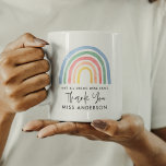 Den moderna regnbågsläraren tackar dig för present mugg<br><div class="desc">Den moderna regnbågsläraren tackar dig för presenten. Du är min hjältelärare. Inte alla hjältar bäror kapar. Beaktfull tänkbar gåva.</div>