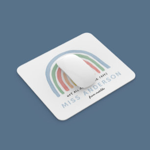 Den moderna regnbågsläraren tackar dig för present musmatta