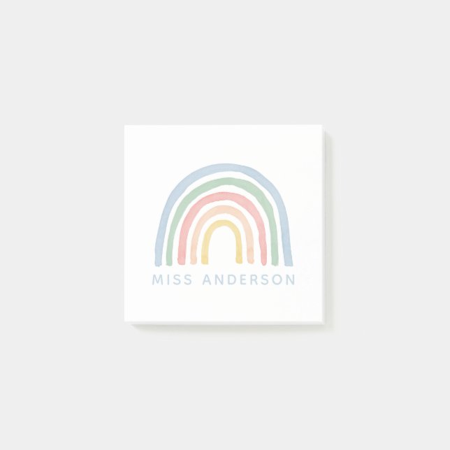 Den moderna regnbågsläraren tackar dig för present post-it block (Framsida)