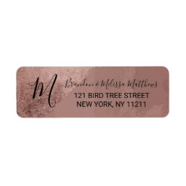Den moderna Ro-faux féjoltriangeln Adress Returadress Etikett