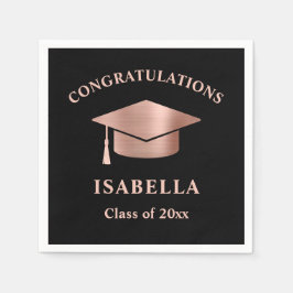 Den moderna Ro Guld Anpassningsbar Studenten Pappersservett