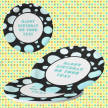 Den moderna Roligten Blue and White Polka dots Ret