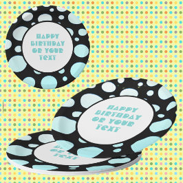 Den moderna Roligten Blue and White Polka dots Ret