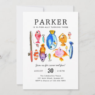 Den moderna Roligten för fiskfiske efter havskräft Inbjudningar