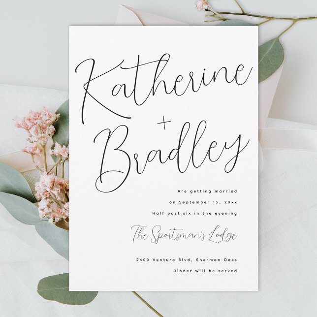 Den moderna roligten par namn anpassningsbar färg  inbjudningar (Skapare uppladdad)