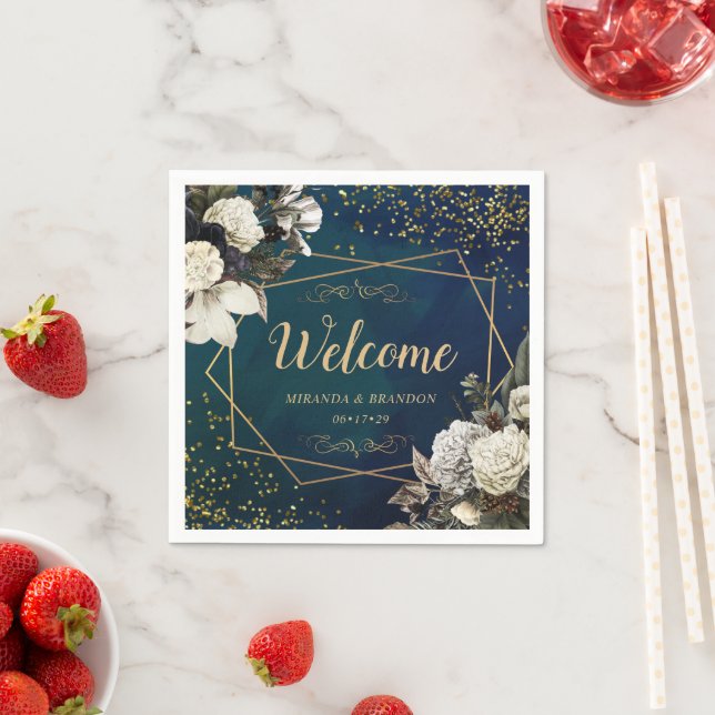 Den moderna romska Blommigten Guld, utandningen Br Pappersservett (Insitu)