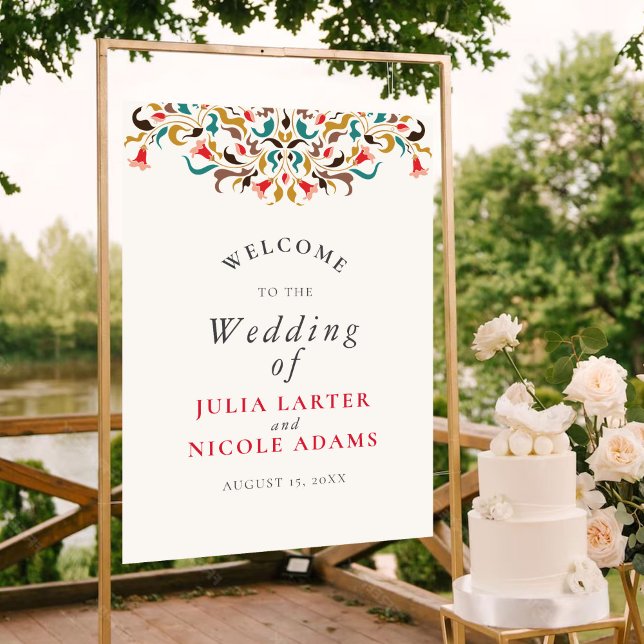 Den moderna romska Elegantens Blommigt Wandeine Br Poster (Skapare uppladdad)