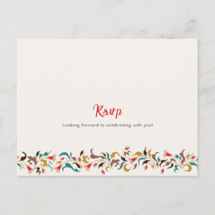 Den moderna romska Elegantens Blommigt Wandeine Br Vykort