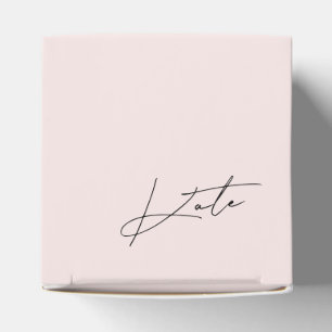 Den moderna Rosa Bridesmaid Frieri box Presentaskar