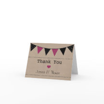 Den moderna Rosa Bunting Bröllop-samlingen