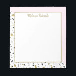 Den moderna  Rosa Guld Marble Terrazzo Mönster Anteckningsblock<br><div class="desc">Det moderna  Rosa Guld Marble Terrazzo Mönster-Anteckningsblocket</div>
