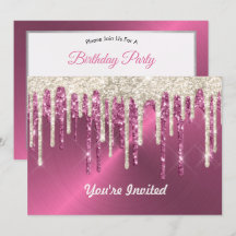 Den moderna Rosa Metall Beige Glitter Drives Birth