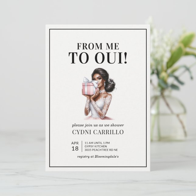 Den moderna Rosa Möhippan i Afrika Inbjudningar (Stående Fram)