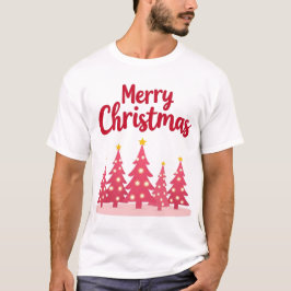 Den moderna Rosan Julgranar "God jul T Shirt