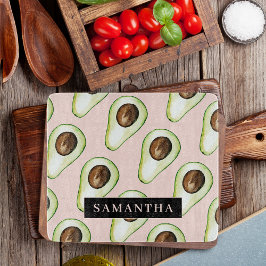 Den moderna Rosan och Grönten Avocado Mönster med 