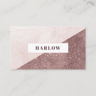 Den moderna Rosan Ro Guld Glitter Marble Visitkort