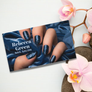 Den moderna skönhetsmannitristen nagelsalon visitkort
