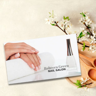 Den moderna skönhetsmannitristen nagelsalon visitkort