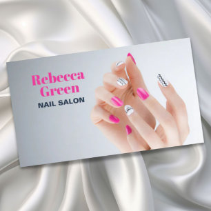 Den moderna skönhetsmannitristen nagelsalon visitkort