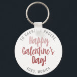 Den moderna skriften Lycklig Galentine's Day Keeps Nyckelring<br><div class="desc">Den moderna skribentkedjan "Keepie Gift" i Lycklig Galentine för dina besftriends.</div>