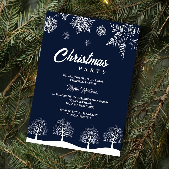 Den moderna snisflingan Gräs marinens vinterjul Pa Inbjudningar (Skapare uppladdad)