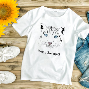 Den moderna Snö Leopard-Teckning-freden är vacker T Shirt