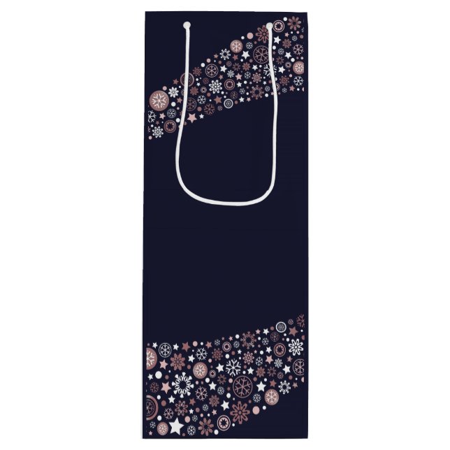 Den moderna snöflingan vinkarare i ro i blått (Framsidan)