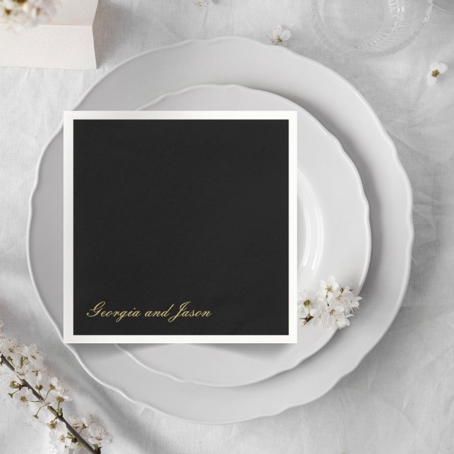 Den moderna snyggten stil bröllop papper pappersservett (Skapare uppladdad)