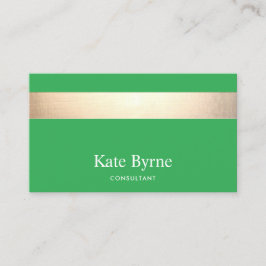 Den moderna Snyggtens Grönt Professionell Guld Ran Visitkort