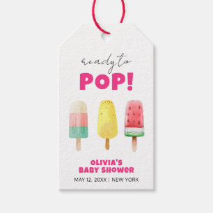 Den moderna sommarpopulationen Ice Cream Baby Show Presentetikett