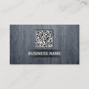 Den moderna stenbakgrundscoolan QR kodifierar Visitkort