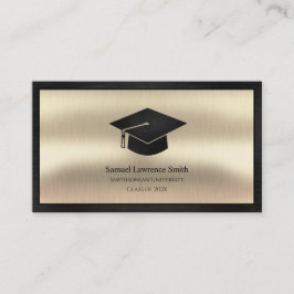 Den moderna Studenten-klassen i Student Black Guld Visitkort