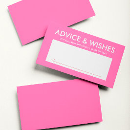 Den moderna Studentfesten Shock rosa Student Rådkort