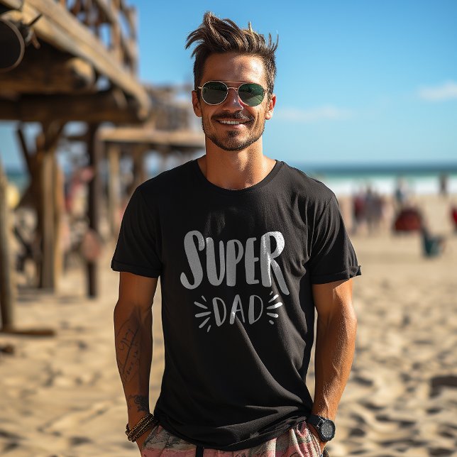 Den moderna svarta Fars dag-presenten i Toppen Pap T Shirt (Skapare uppladdad)