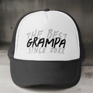 Den moderna svarta och vita grunge med bästa Gramp Keps
