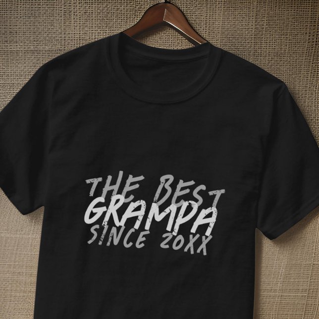 Den moderna svarta och vita grunge med bästa Gramp T Shirt (Skapare uppladdad)