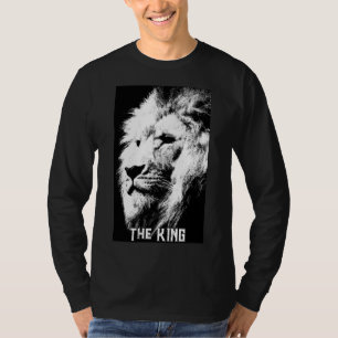 Den moderna svarta och vita Manarna i den Lejona E T Shirt
