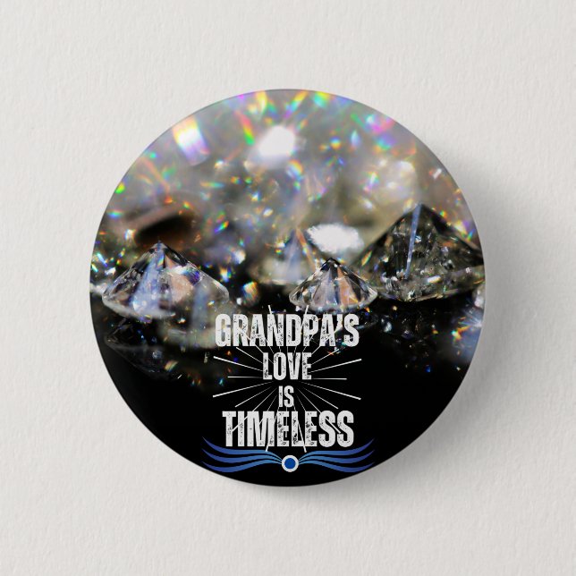 Den moderna, svarta, unika Chicen Gramps-to-be-far Knapp (Framsida)