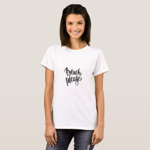 Den moderna svarten borstar stranden behar tee
