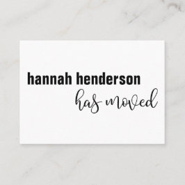 Den moderna svartvitt personen har Flyttat kort