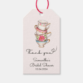 Den moderna  Tacken Tea Party Möhippa Presentetikett