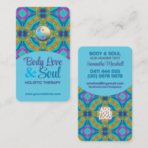Den moderna teaterindustrin New Age Holistic Aqua Visitkort