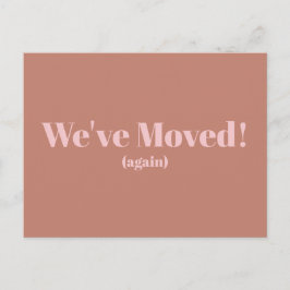 Den moderna  teatern Vi har flyttat New Home Adres Vykort