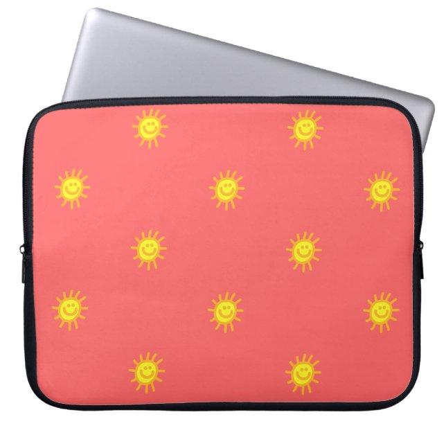 Den moderna tidens Cute Lycklig Ansikte Sunshine S Laptop Fodral (Framsidan)